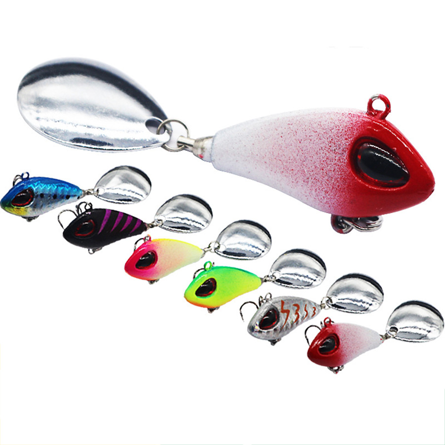 Fishing Lure Blade Bait - Metal Vib Fishing Micro Spinnerbait Bass
