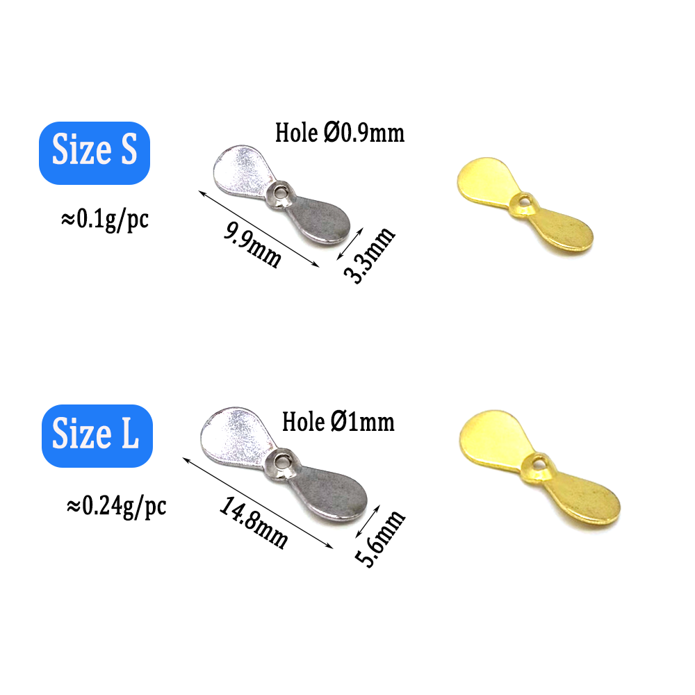 Wifreo 40pcs Turbo Propeller S - Fishing Lure Blade Bait ulasan dan harga