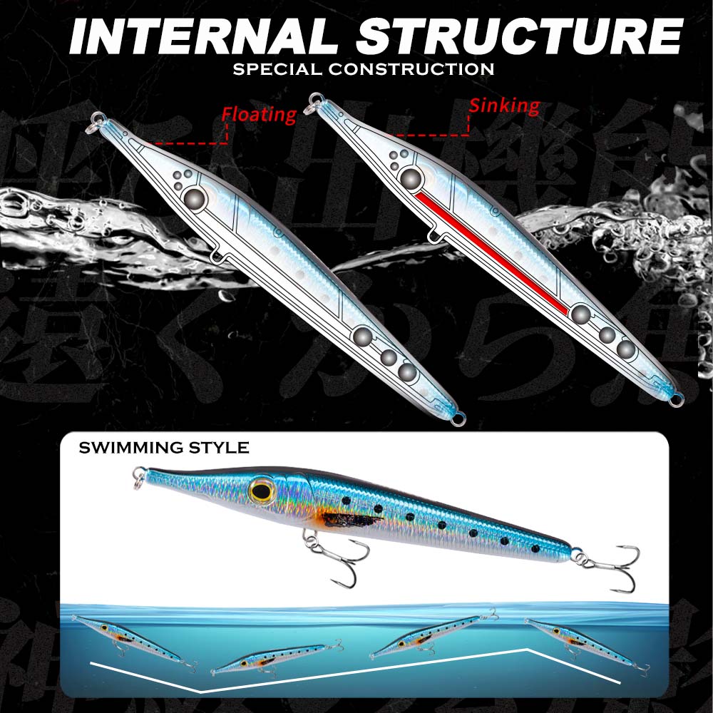 Hunthouse 146mm19/35g Needle Z - Fishing Lure Topwater ulasan dan harga