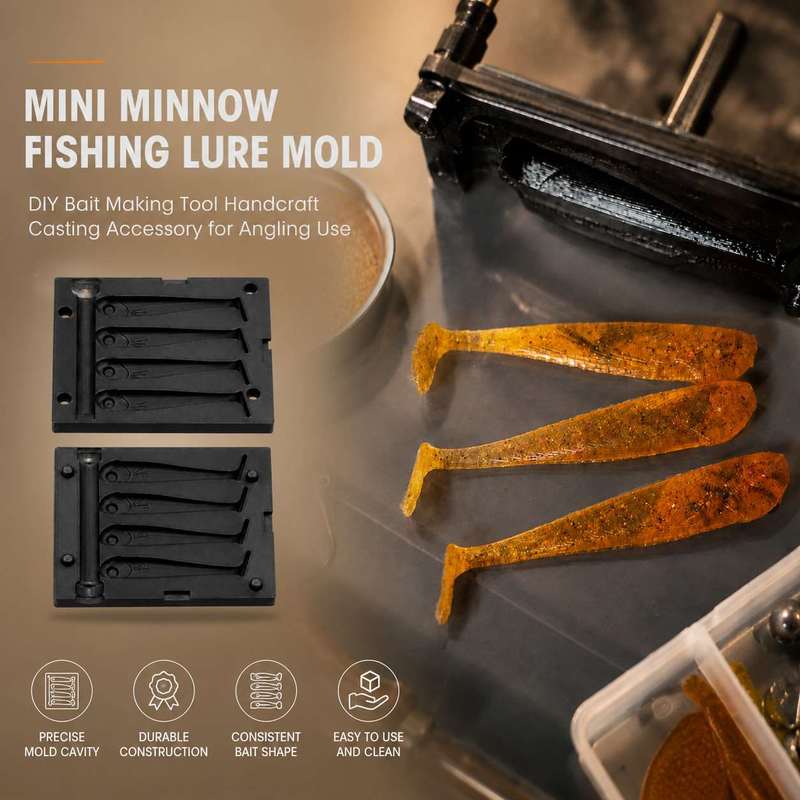 Mini Minnow Fishing Bait Mold, - Fishing Lure Making Kit ulasan dan harga