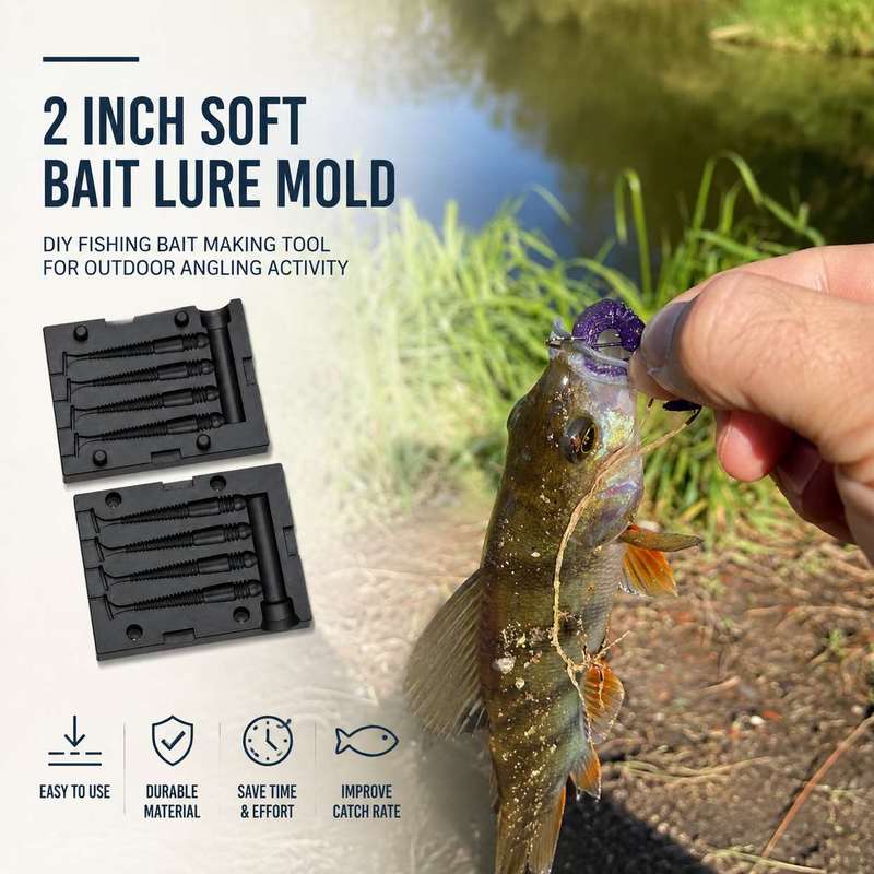 2 Inch Soft Bait Lure Mold DIY - Fishing Lure Making Kit ulasan dan harga